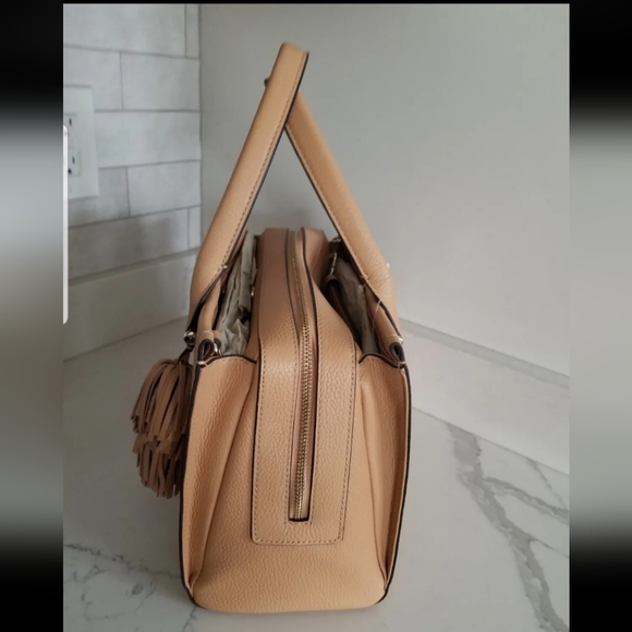 SOLD! NWT KATE SPADE ♠️ MARYAM PALMER DRIVER PEBBLED LEATHER Tiramisu/Tan - Picture 5 of 16